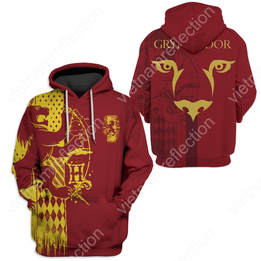 Harry Potter Gryffindor 3d hoodie t-shirt apparel