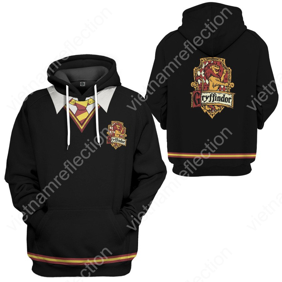 Harry Potter Gryffindor uniform 3d hoodie t-shirt apparel