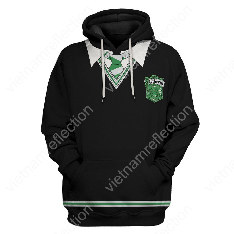 Harry Potter Slytherin uniform 3d hoodie t-shirt apparel