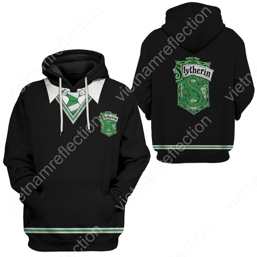 Harry Potter Slytherin uniform 3d hoodie t-shirt apparel