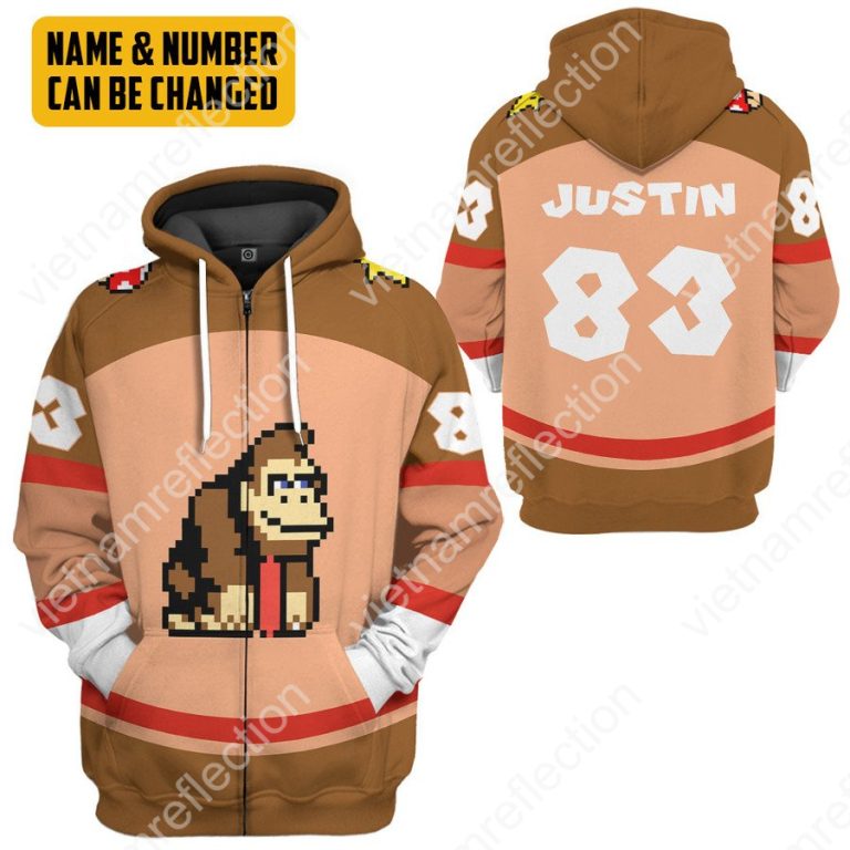 Personalized Super Mario Donkey Kong sports 3d hoodie t-shirt apparel