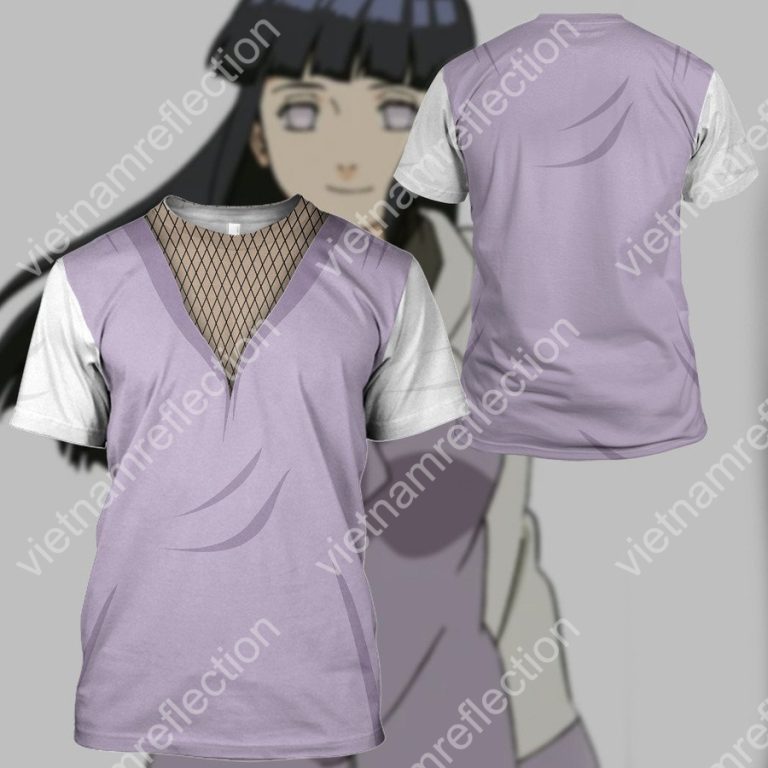 Naruto Hyuga Hinata cosplay 3d hoodie t-shirt apparel