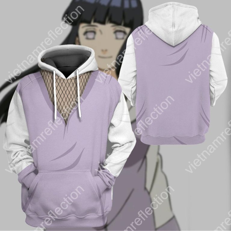 Naruto Hyuga Hinata cosplay 3d hoodie t-shirt apparel