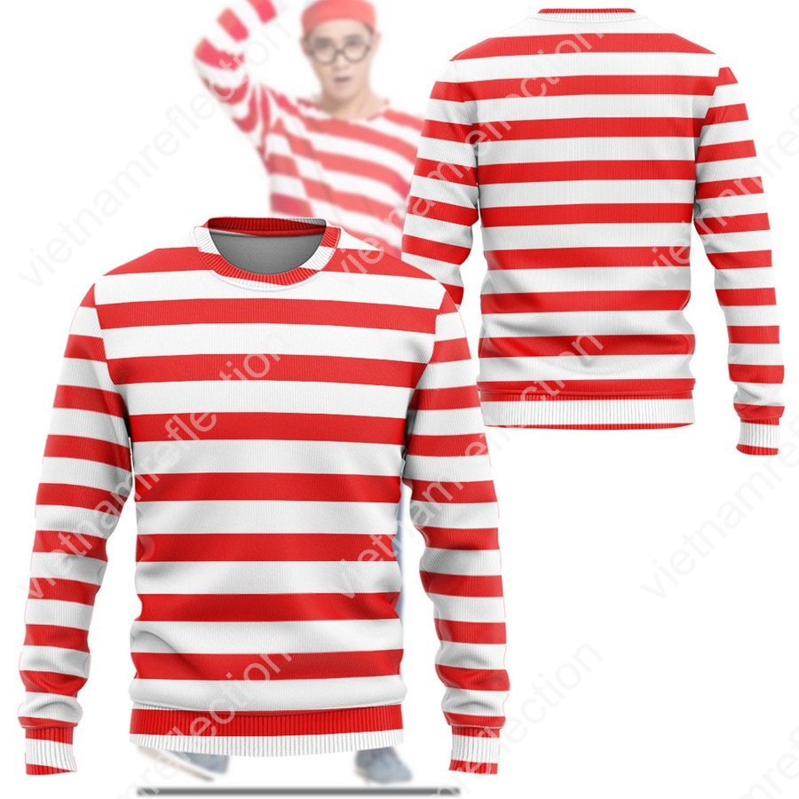 Waldo And Wenda Waldo costume 3d hoodie t-shirt apparel