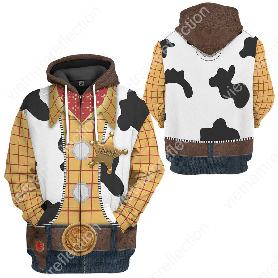 Toy Story Woody cosplay 3d hoodie t-shirt apparel