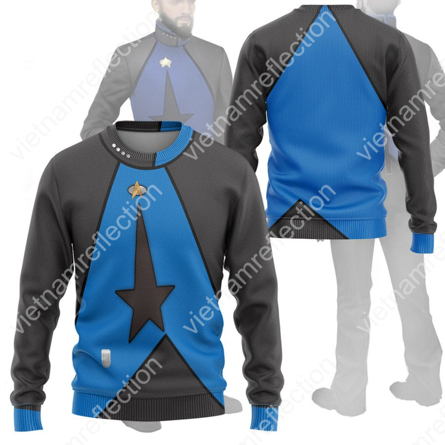 Star Trek Blue Remake Uniform 3d hoodie t-shirt apparel