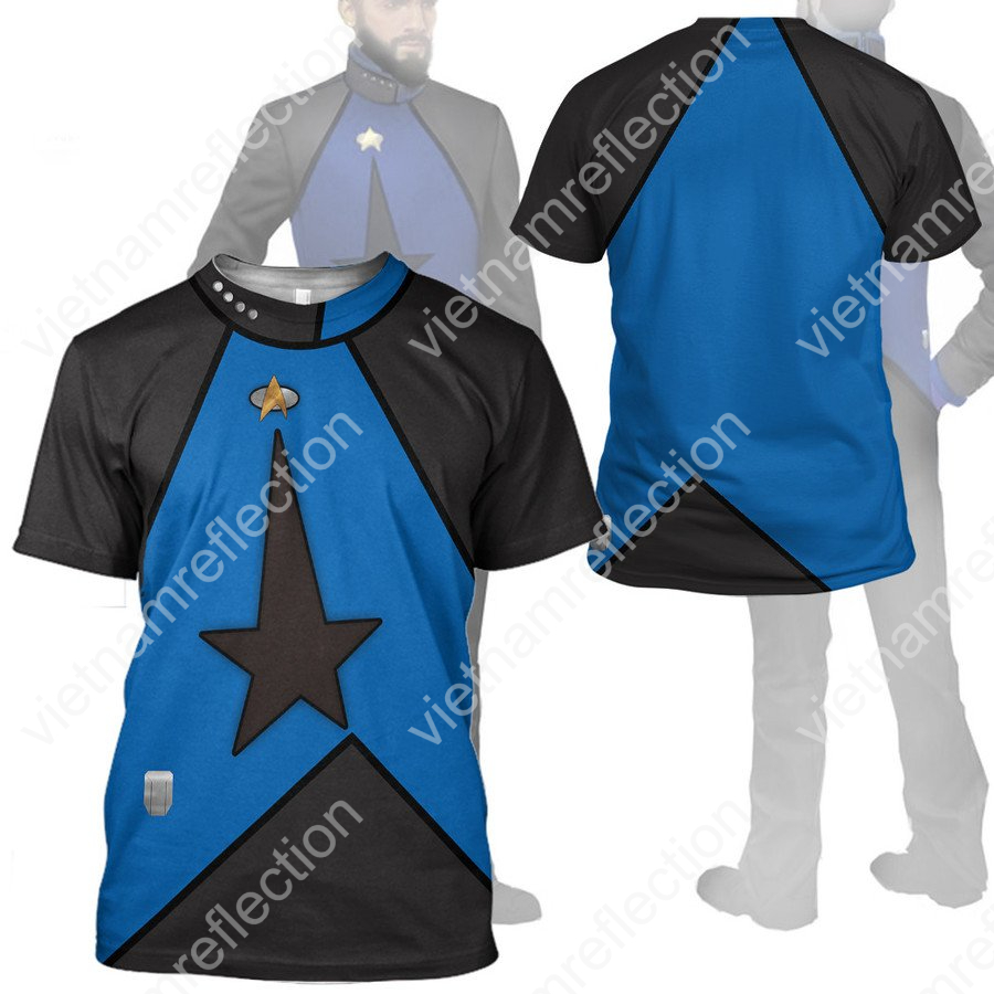 Star Trek Blue Remake Uniform 3d hoodie t-shirt apparel