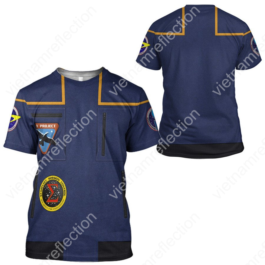 Star Trek Enterprise Captain Jonathan Archer Uniform 3d hoodie t-shirt apparel