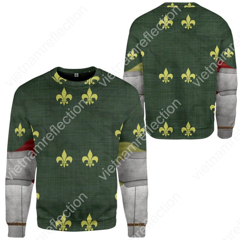Historical Medieval Armor Detroit Fight Club costume 3d hoodie t-shirt apparel