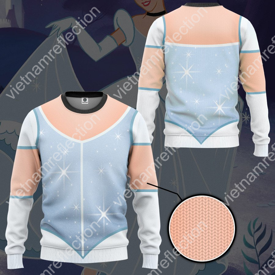 Cinderella costume 3d hoodie t-shirt apparel