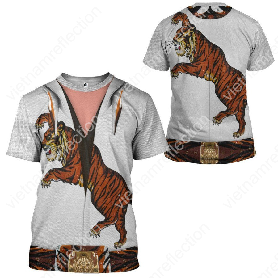 Elvis Presley Tiger Jumpsuit 3d hoodie t-shirt apparel