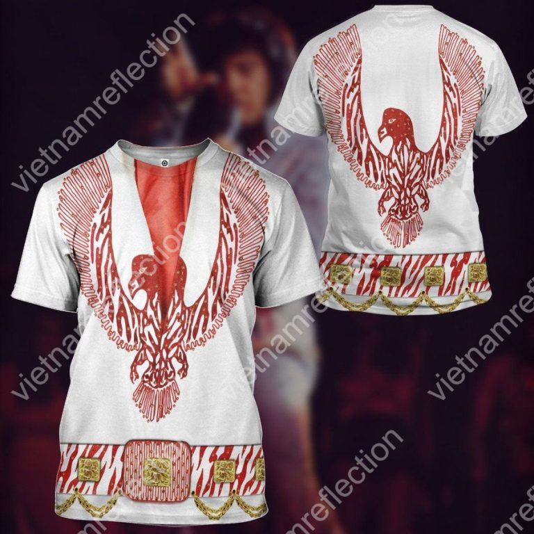Elvis Presley Red Phoenix Jumpsuit 3d hoodie t-shirt apparel