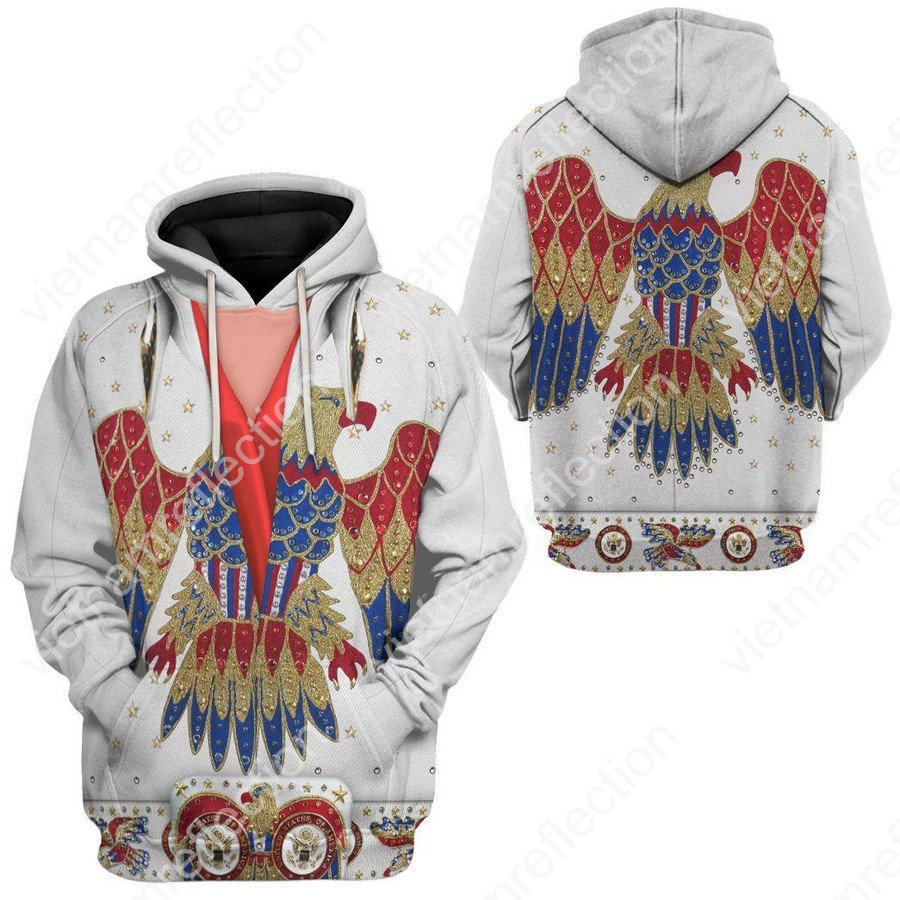 Elvis Presley Eagle Jumpsuit 3d hoodie t-shirt apparel