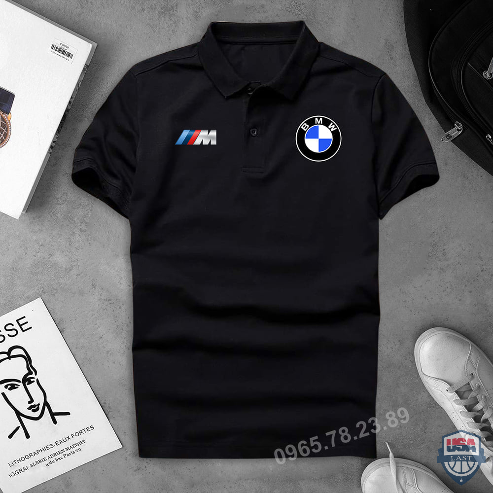 BMW Black 3D Polo Shirt