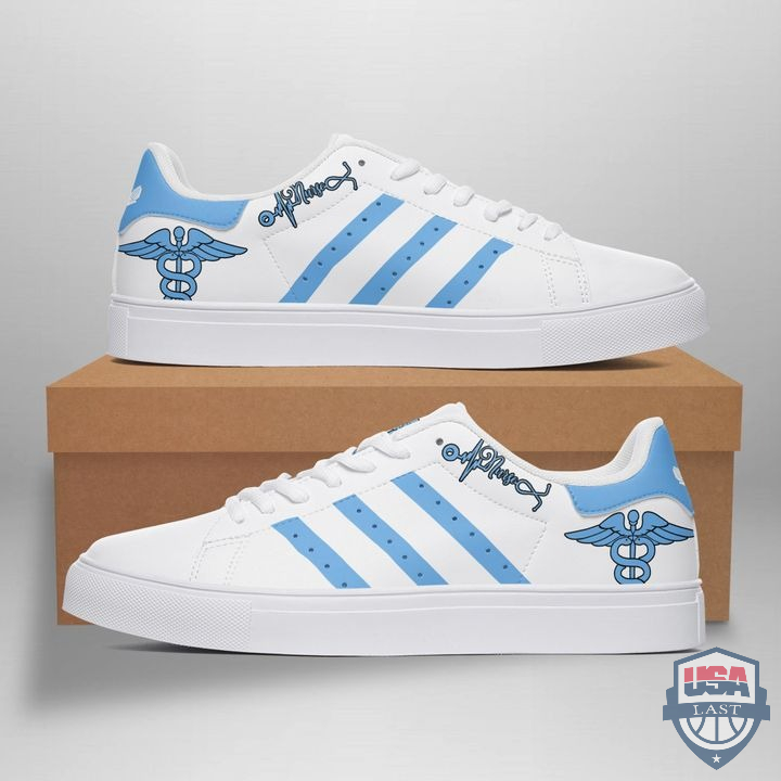 Awesome Nurse Stan Smith Shoes Blue Version