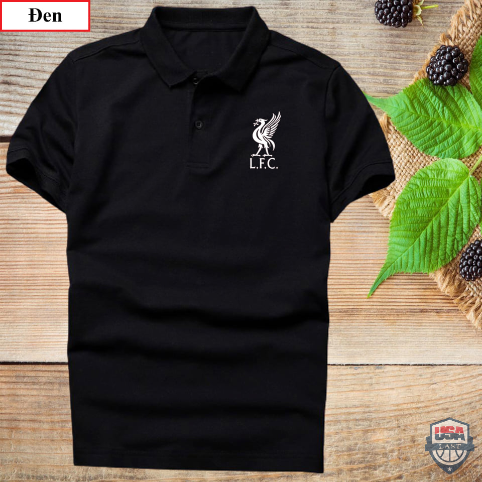 Liverpool Football Club Black Polo Shirt