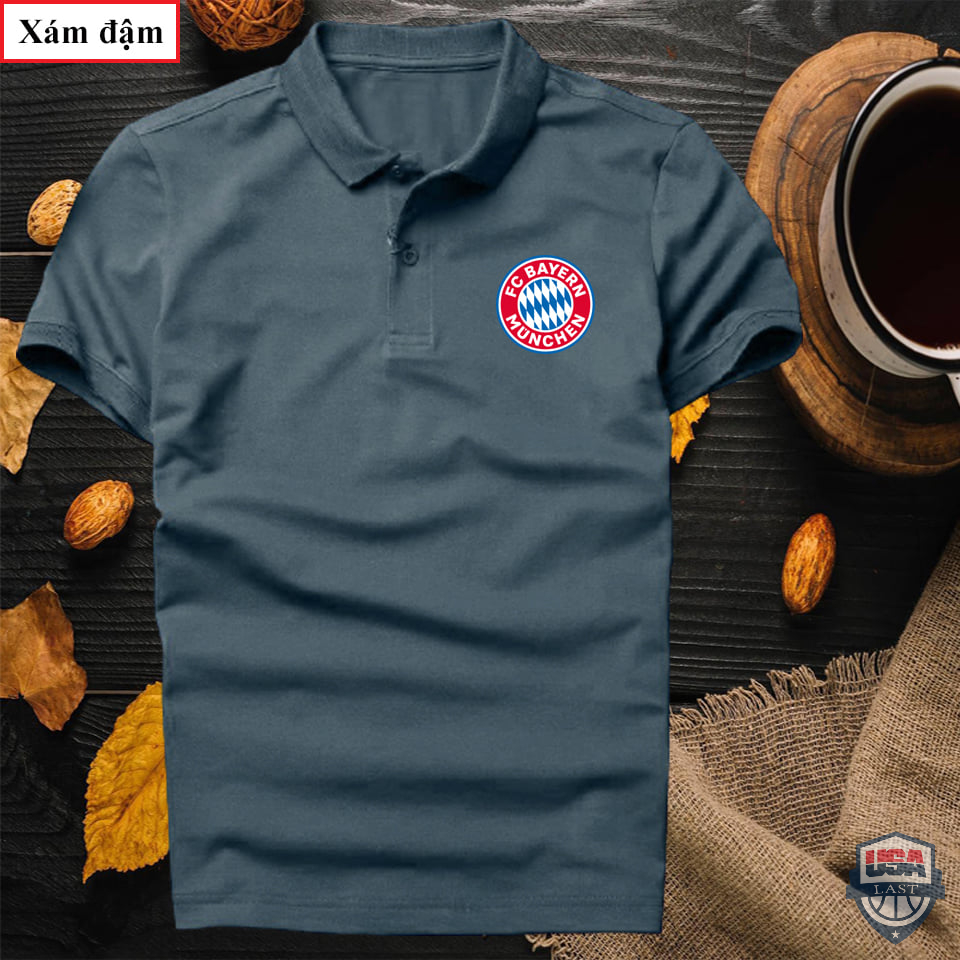 Bayern Munich Football Club Dark Grey Polo Shirt