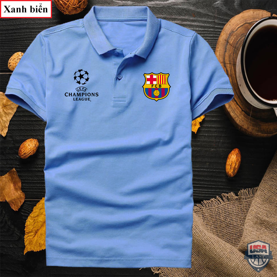 Barcelona Football Club Blue Polo Shirt
