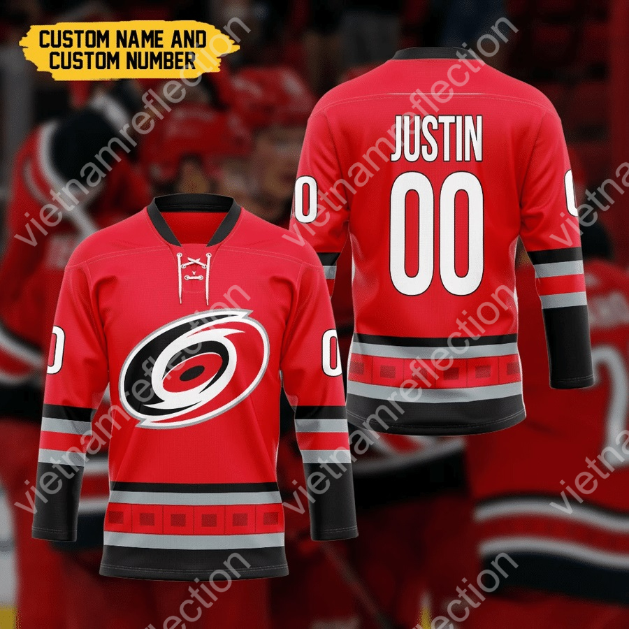 Personalized Carolina Hurricanes NHL hockey jersey
