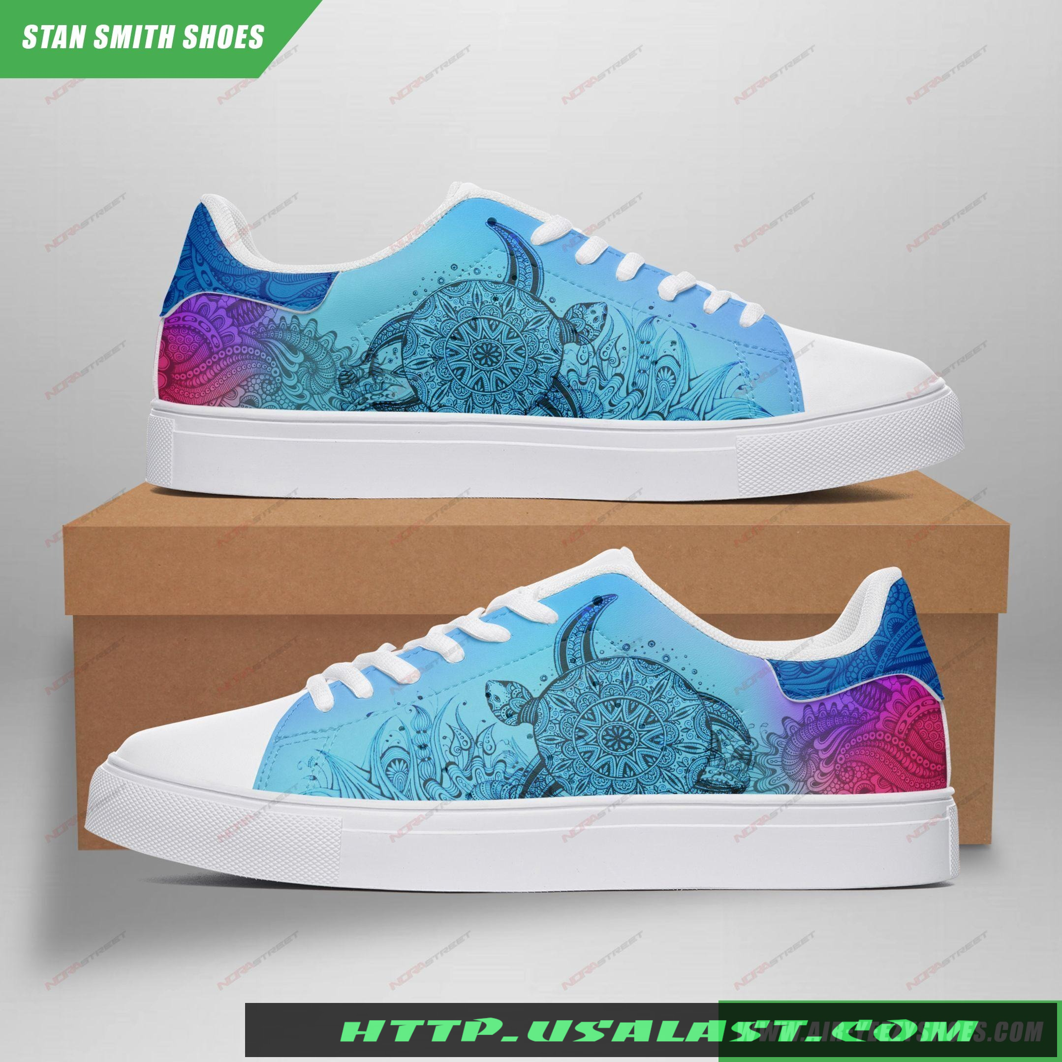 Awesome Turtle Stan Smith Shoes