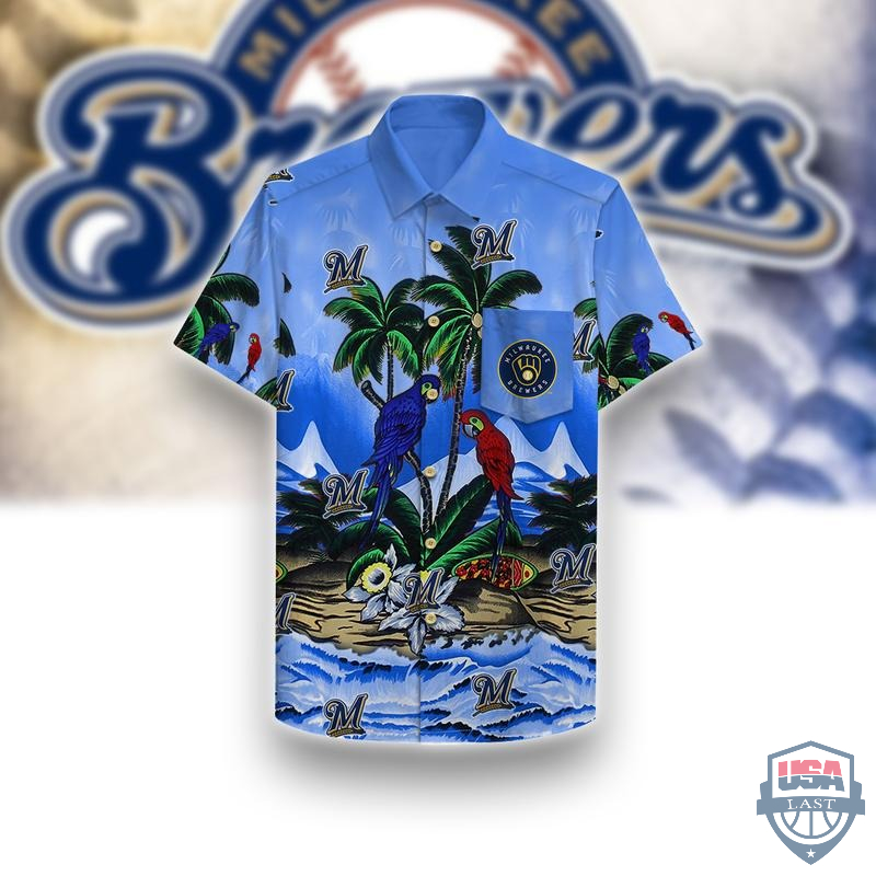 Milwaukee Brewers Parrots Hawaiian Shirt