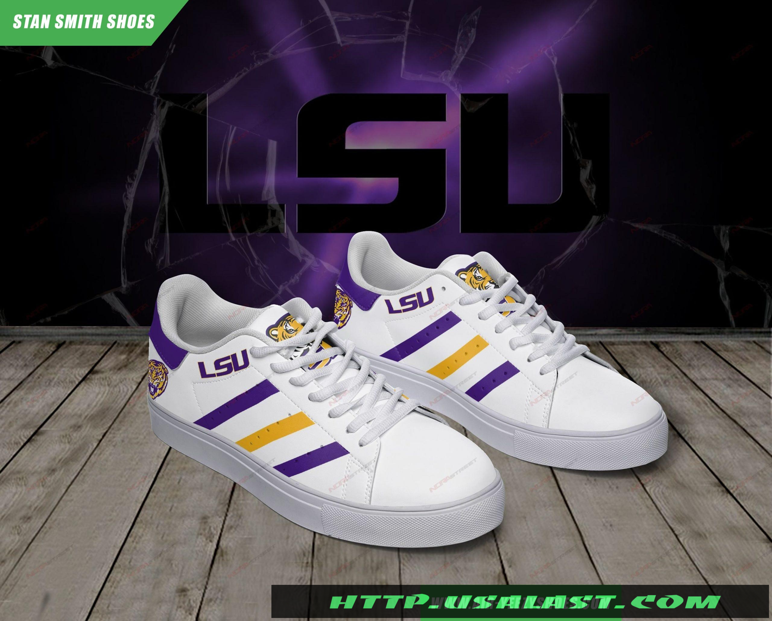 Awesome LSU Tigers Football Stan Smith Low Top Shoes