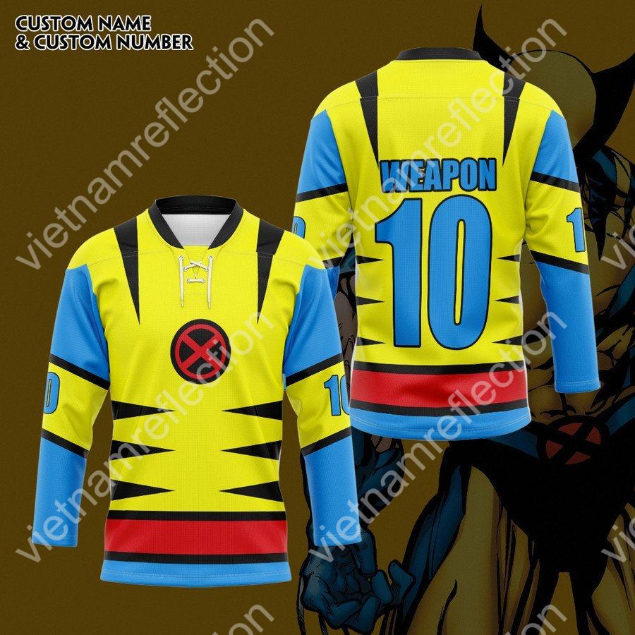 Personalized Wolverine hockey jersey
