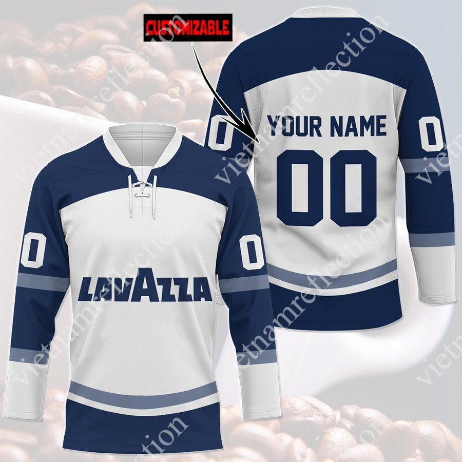 Personalized Lavazza coffee hockey jersey
