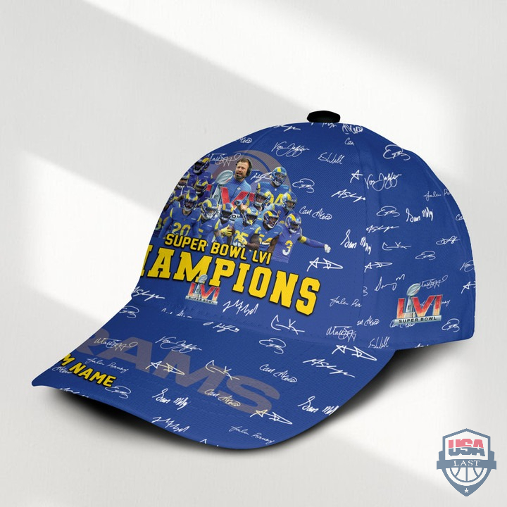 dQBxuTlZ-T160222-142xxxLos-Angeles-Rams-Team-Signatures-Super-Bowl-LVI-Champions-Custom-Name-Classic-Baseball-Cap-2.jpg