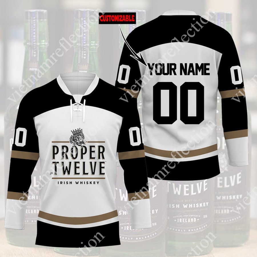 Personalized Proper Twelve Irish Whiskey hockey jersey