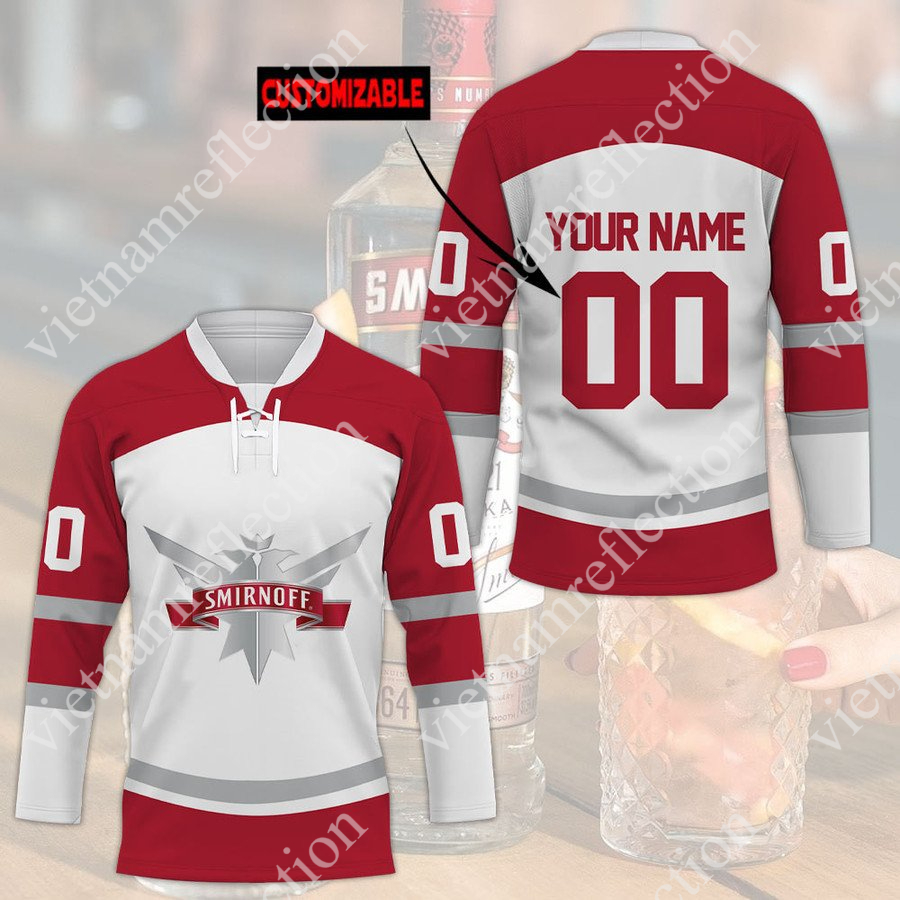 Personalized Smirnoff vodka hockey jersey