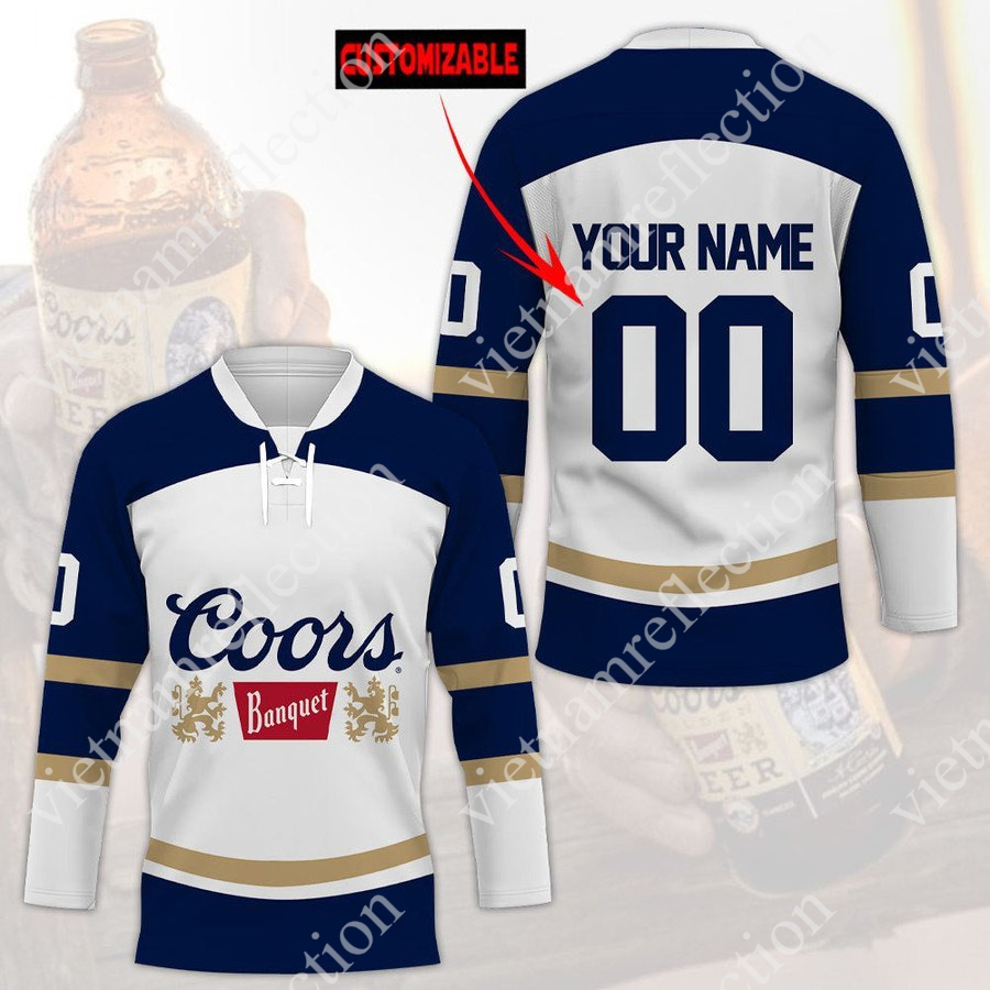 Personalized Coors Banquet hockey jersey