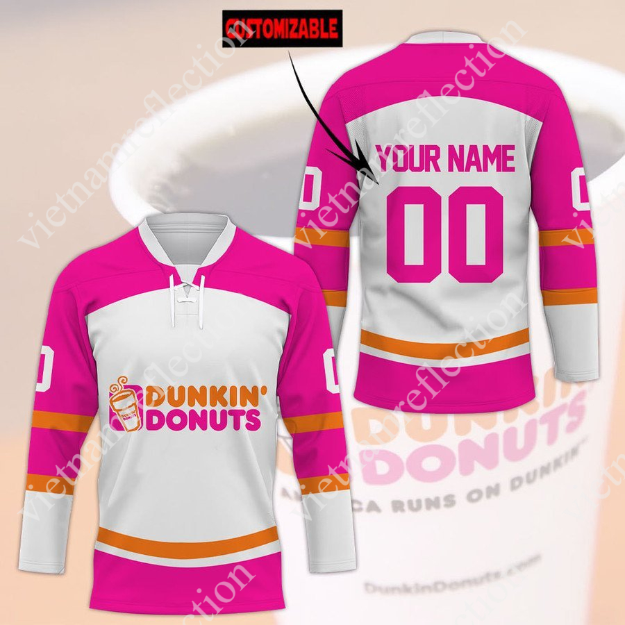 Personalized Dunkin’ Donuts hockey jersey