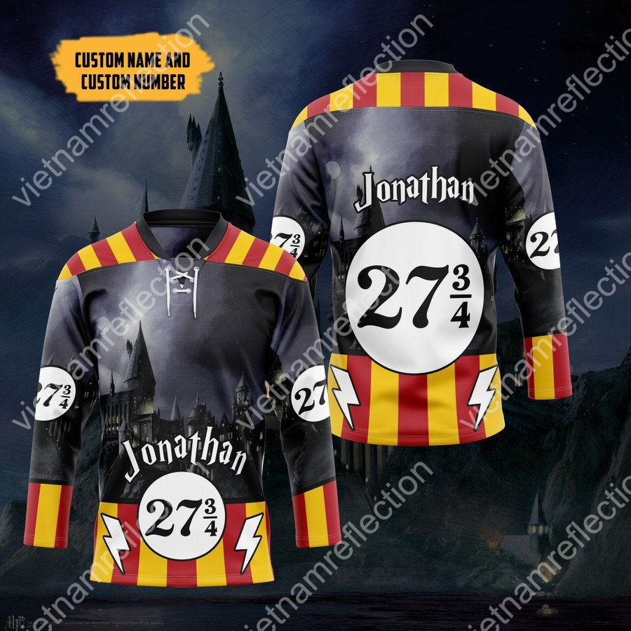 Personalized Harry Potter Hogwarts hockey jersey