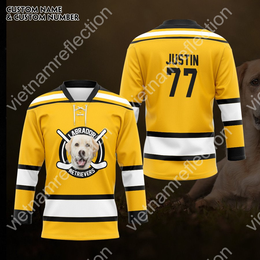 Personalized Labrador Retrievers hockey jersey
