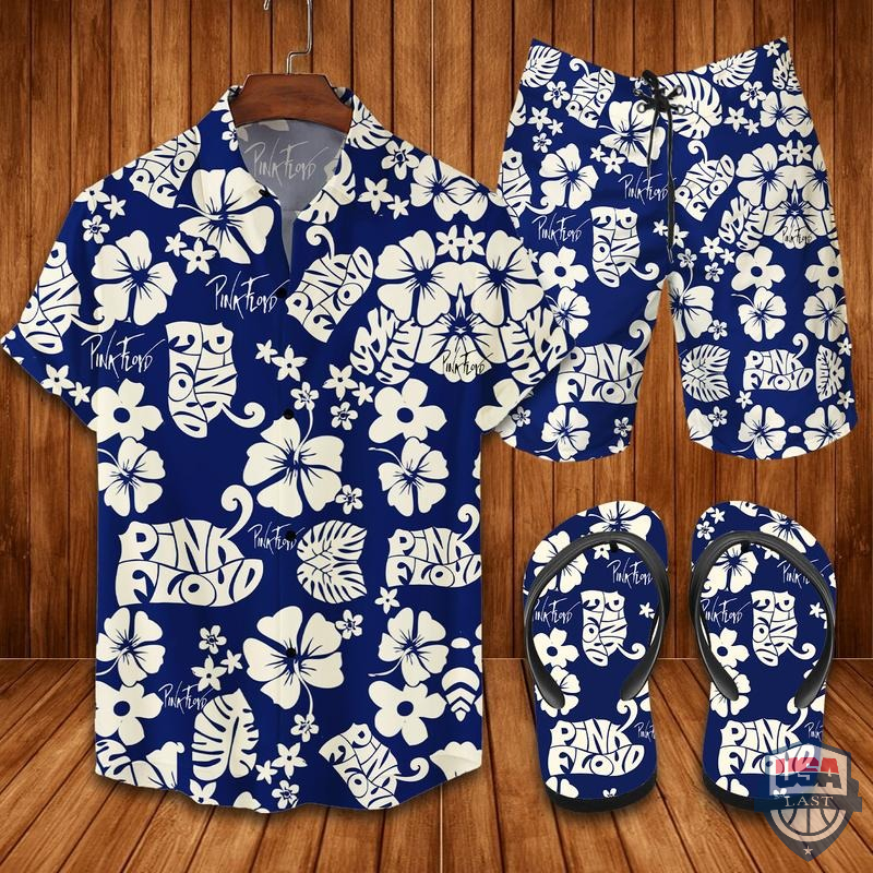 Pink Floyd Hawaiian Shirt Beach Short And Flip Flops