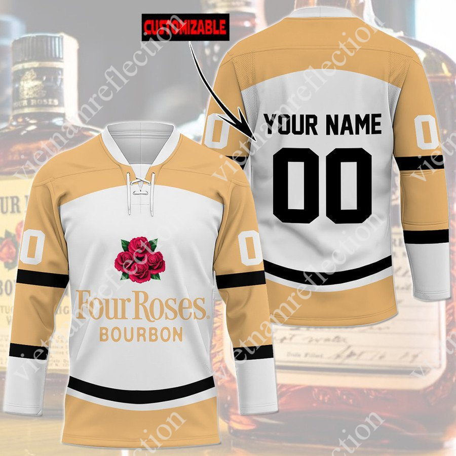Personalized Four Roses whisky hockey jersey