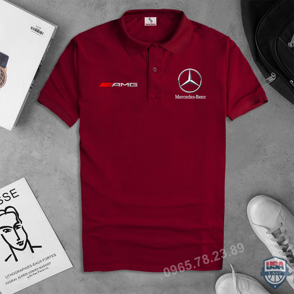 Mercedes AMG Red 3D Polo Shirt