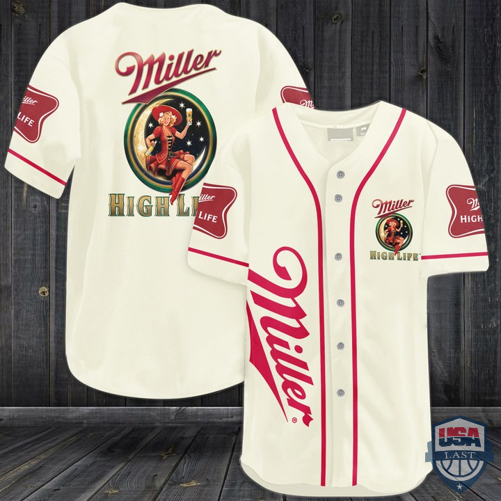Miller High Life Beer Baseball Jersey