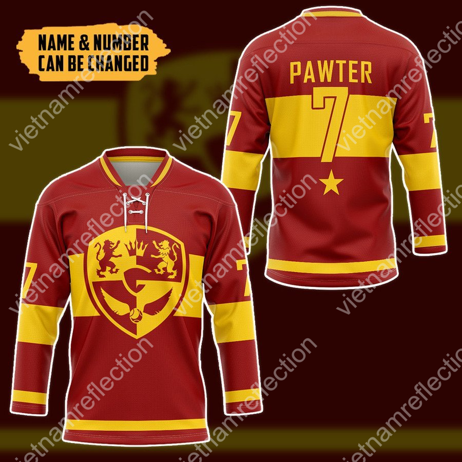 Personalized Harry Potter Quidditch Gry hockey jersey