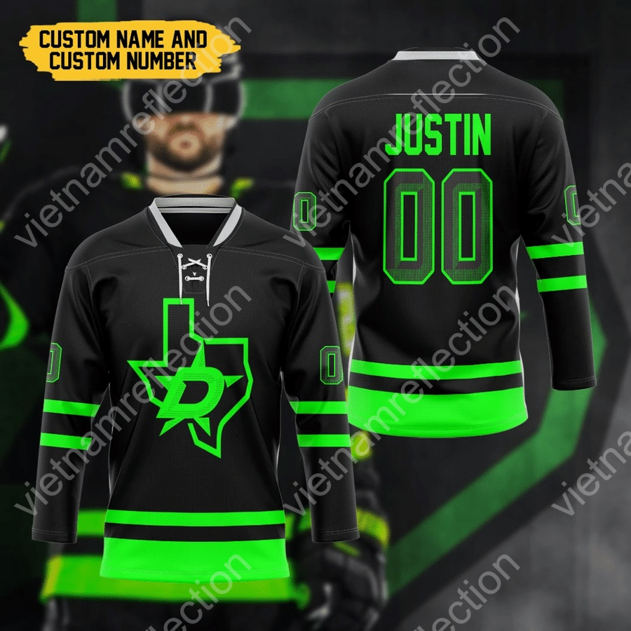 Personalized Dallas Stars NHL hockey jersey