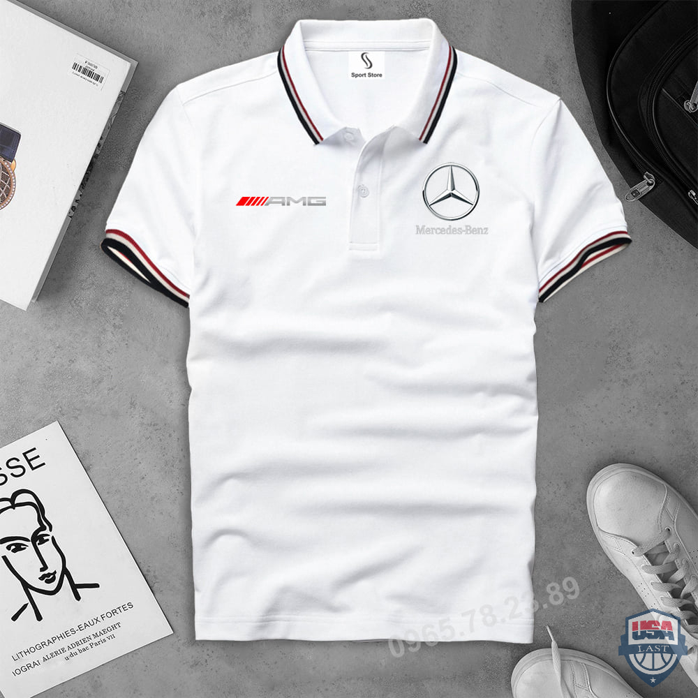 Mercedes AMG Black Line 3D Polo Shirt