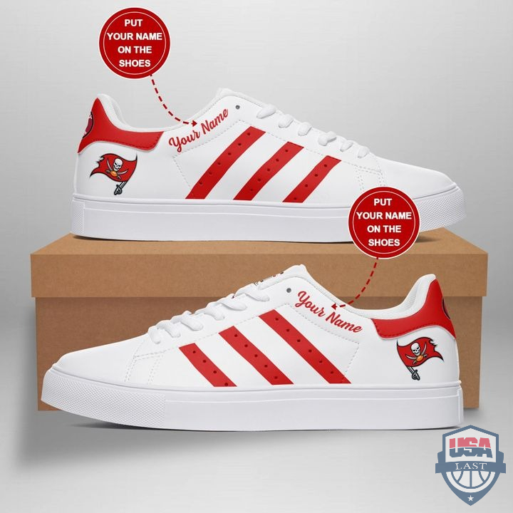Awesome Tampa Bay Buccaneers Custom Name Stan Smith Shoes