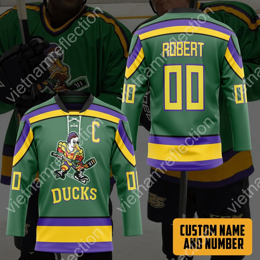 Personalized The Mighty Ducks hockey jersey