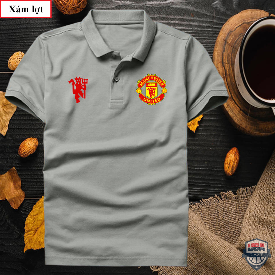 Manchester United FC Gray Polo Shirt