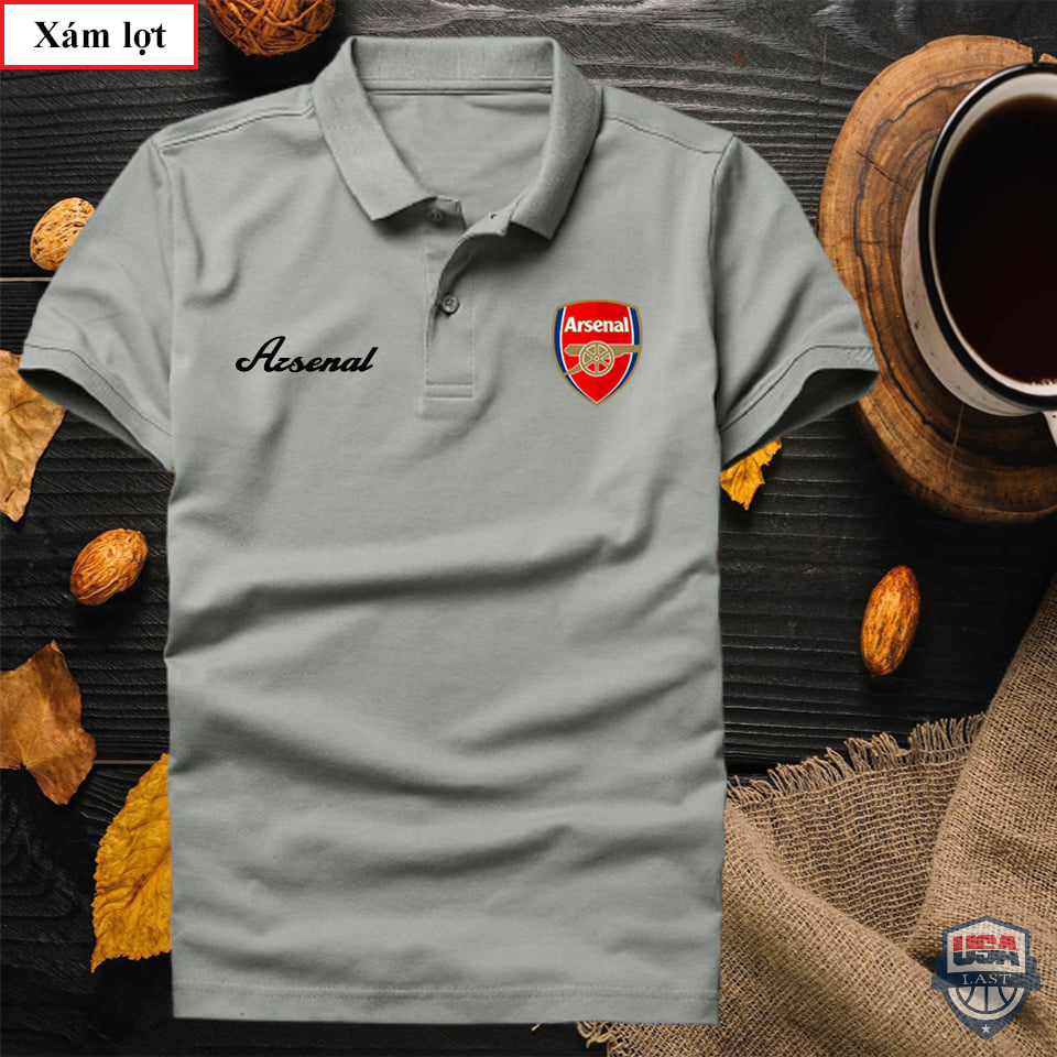 Arsenal Football Club Gray Polo Shirt