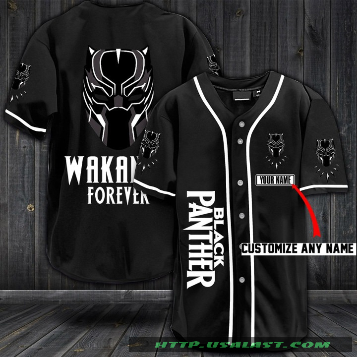 Black Panther Lover Wakanda Forever Baseball Jersey Shirt