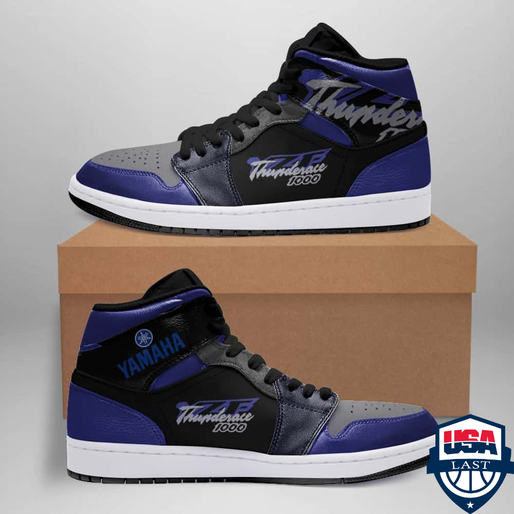 Yamaha Thunderace 1000 Air Jordan High Top Sneaker Shoes