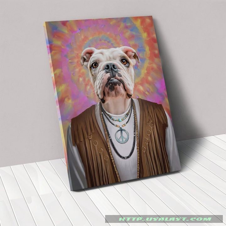 The Hippie Personalized Pet Image Poster Canvas