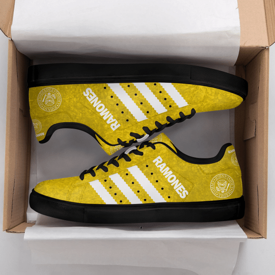 Ramones band yellow white Stan Smith shoes